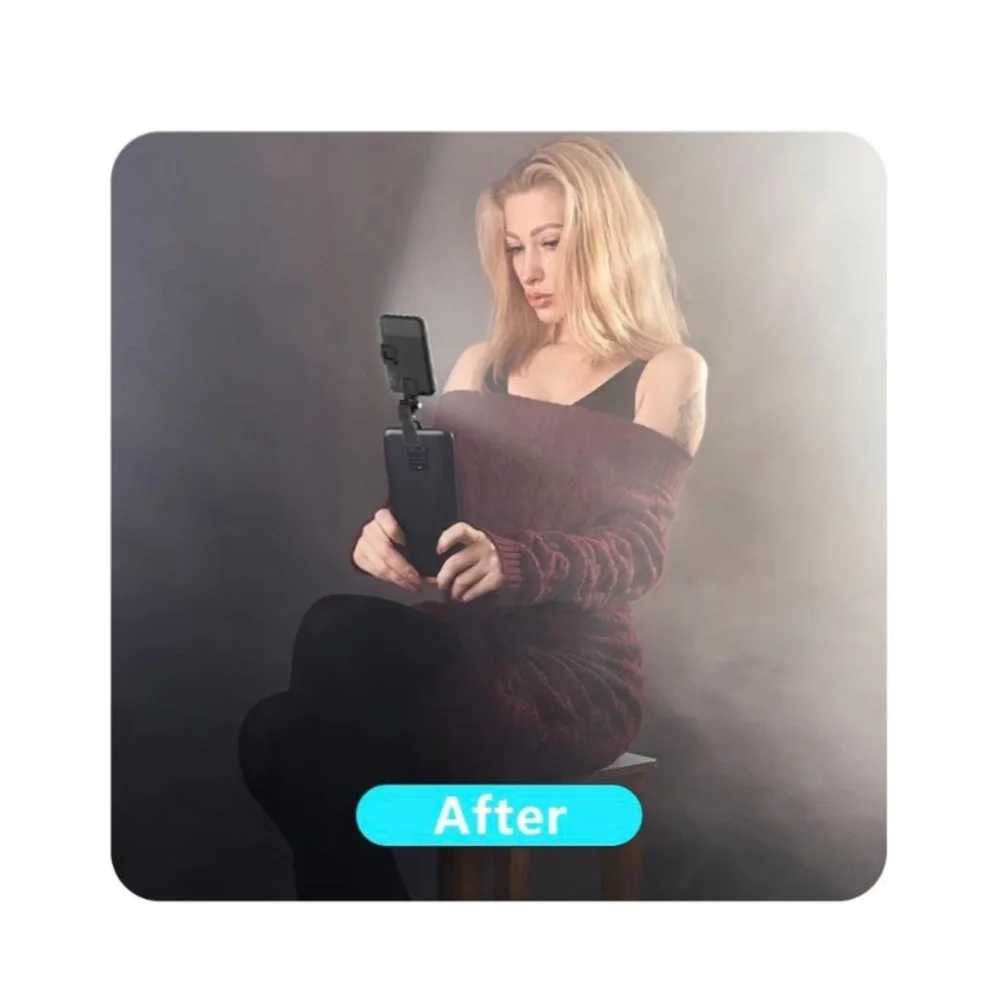 Portable clip on Selfie Light. Still new.